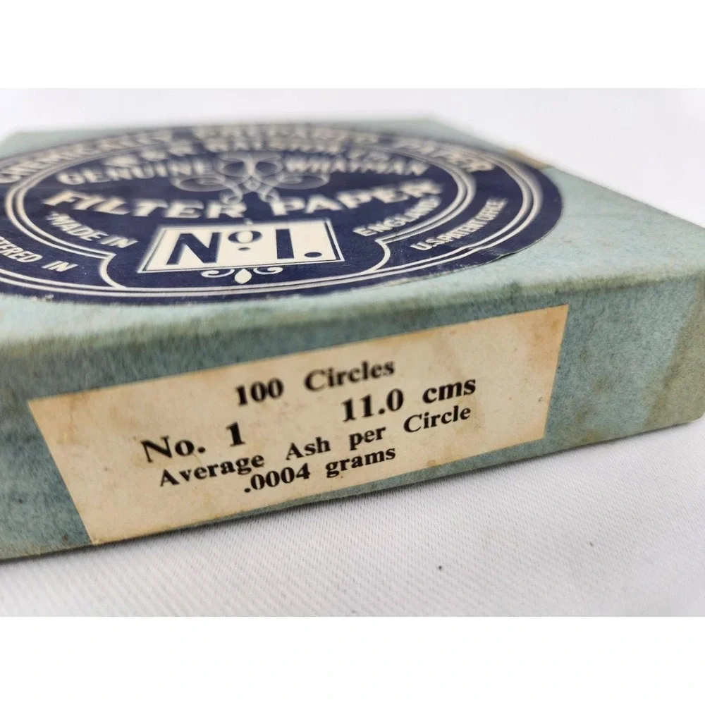 Vintage Lot Laboratory Whatman Filters Paper Box No 1 Advertising Sz Small Large
